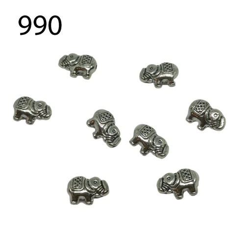 [860 3458 990] Elefant zum Annähen 12 x 8mm